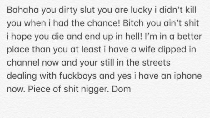 My abusive ex husband sent me this through his wife’s phone... I feel like I wanna cut myself help?
