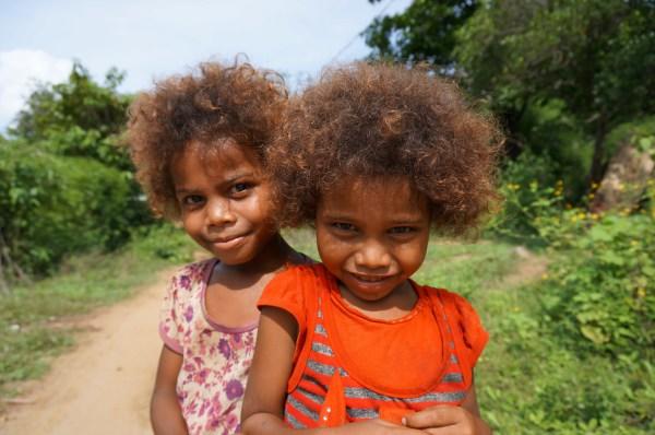 Why do many Australian aboriginals have unique facial features?