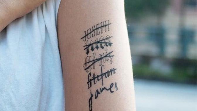 Would you ever get someone’s name tattooed on you?