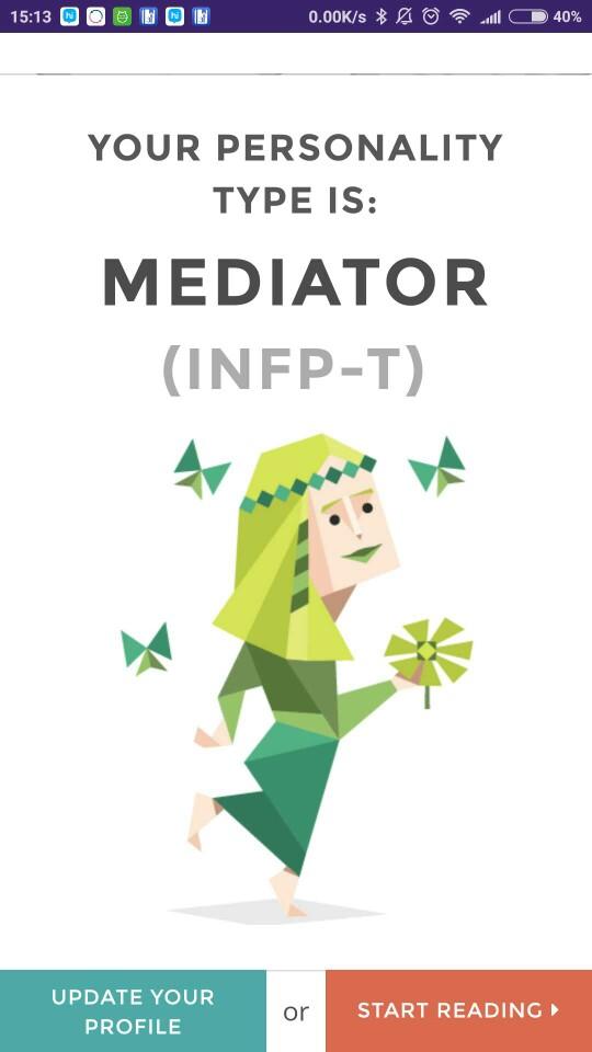 Which personality did you get from the 16 personalities test?