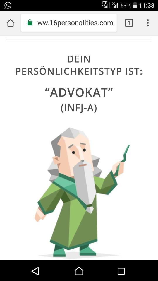 Which personality did you get from the 16 personalities test?