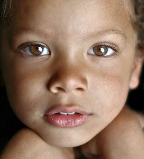 What color eyes look the most exotic on black people??
