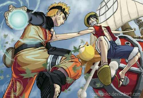 Uzumaki Naruto and Monkey.D.Luffy...who would win in a fight??