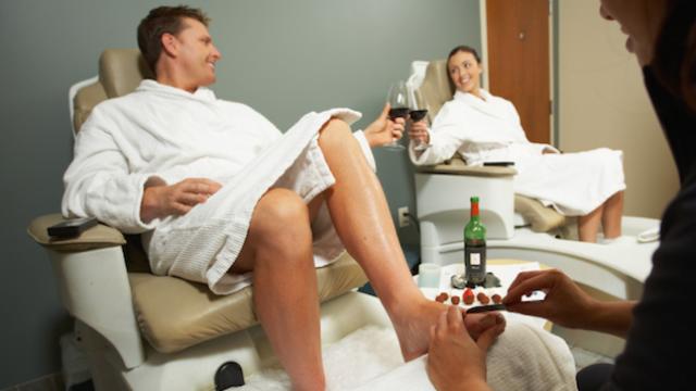 Girls, how would you feel if a guy gets manicures and pedicures?