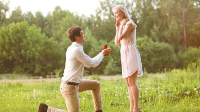 Should the custom of men having to get down on their knees to propose be removed for the sake of equality?