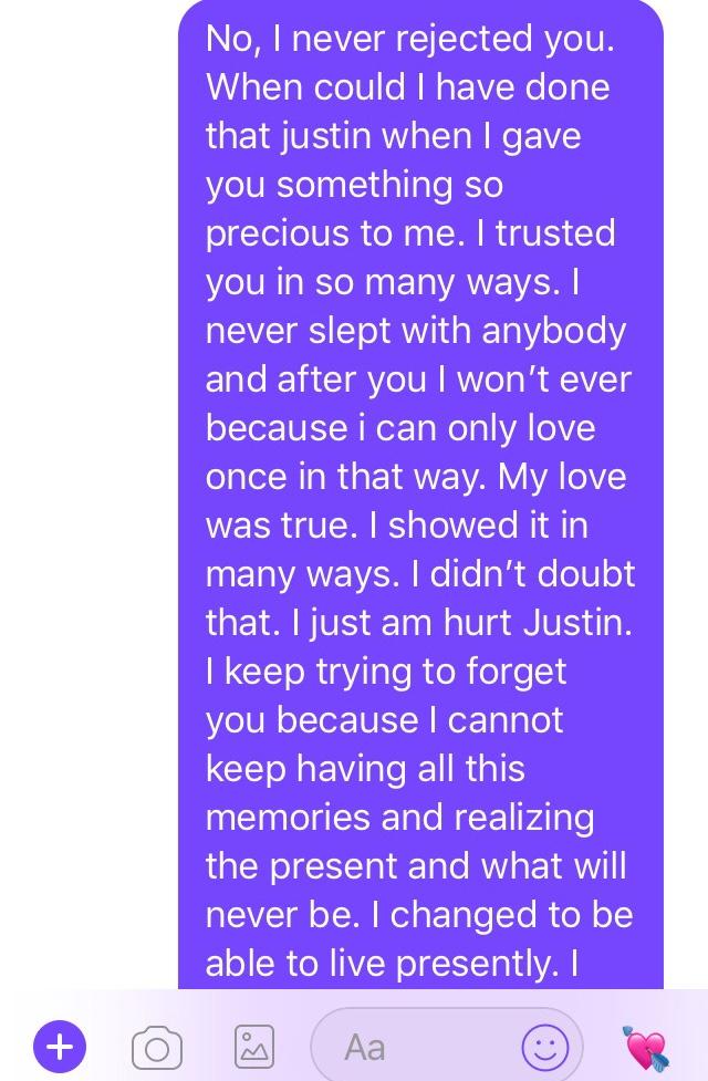 What do you guys thing of this message I send my ex after he accused me of being the one that ruin our relationship?