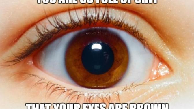 Can a blue eyed man be attracted to a brown eyed woman?