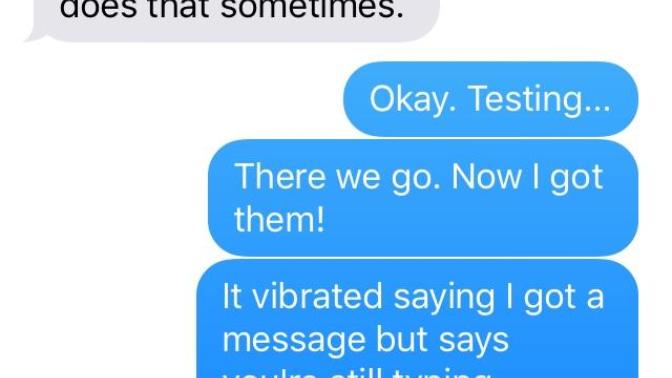Why are my iMessages sending and receiving in a weird order?