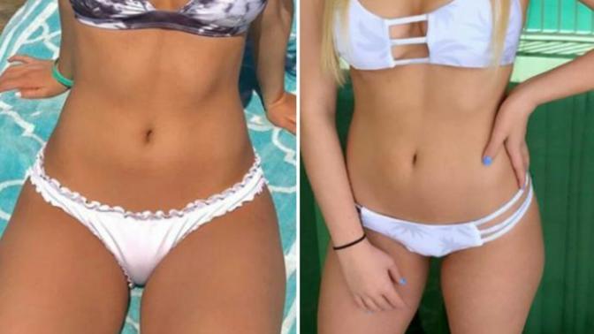 What does this girl do to make her bust look that way? Does she contour it and wear pushups idk?