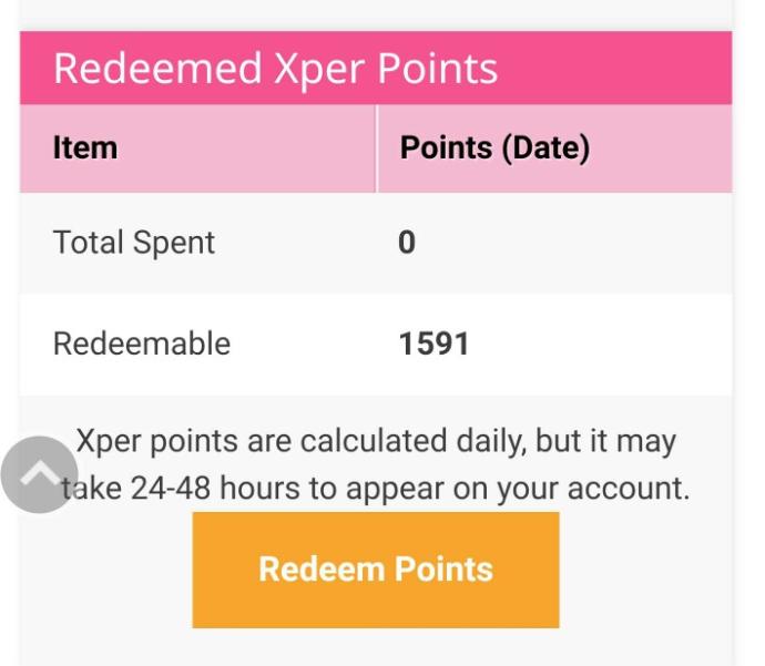 Have you redeemed your G@G Xper points??