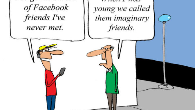 Who do you Trust more: Your Real Friends or your Imaginary Friends?