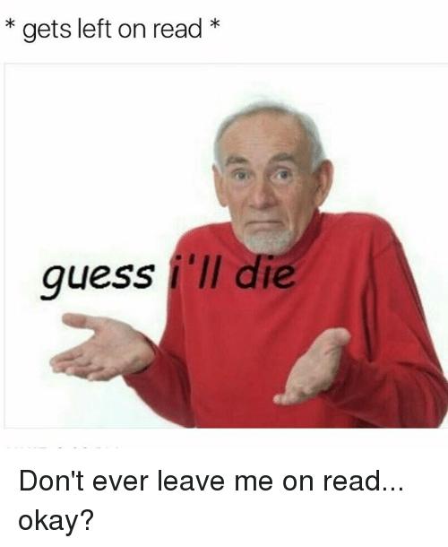 How do you react/feel when you're 