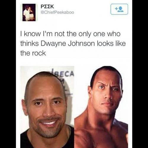 Do you think Dwayne Johnson looks like The Rock?