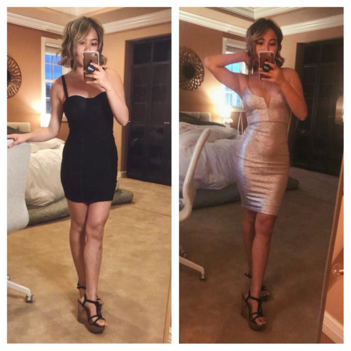 Fashion Advice Needed!  Black or Gold dress for Bday dinner + Club?