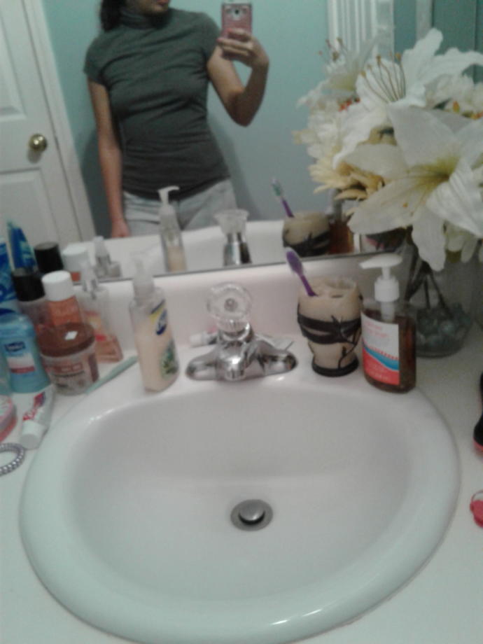 Is it inappropriate for a 16 year old to wear a shirt with no bra in public ( Like I am doing in the pictures)?