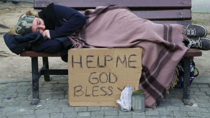 How do you beg for money or a job if you're homeless?