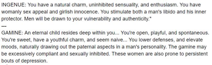 Ladies, whats your archetype? Guys, whats your preferred archetype (when it comes to committed relationships)?
