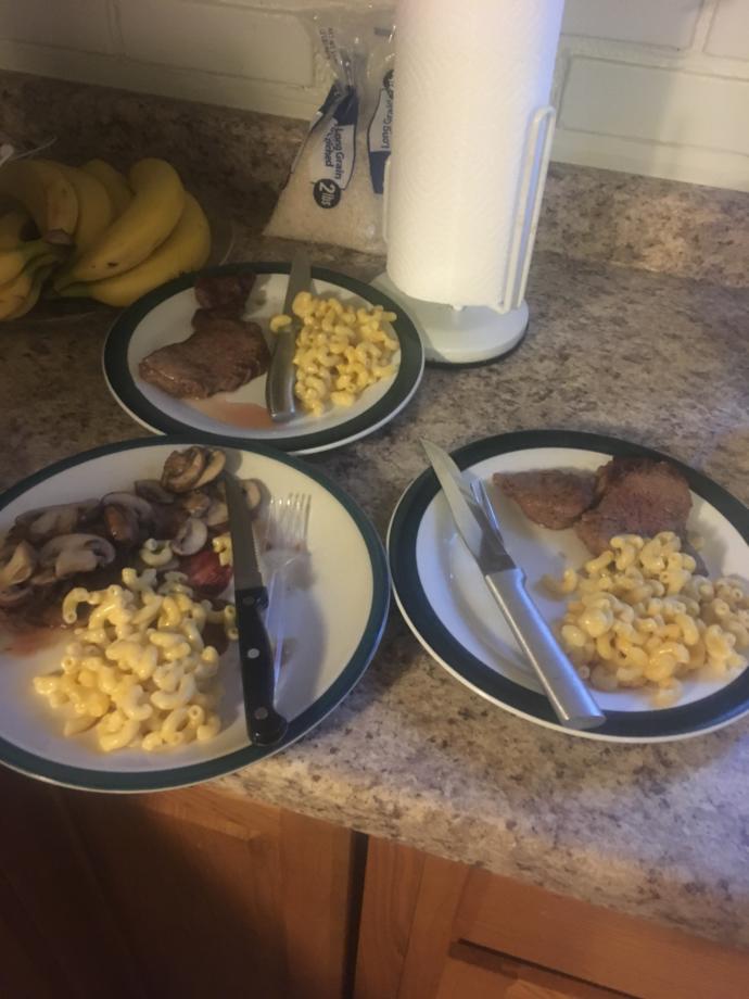 Rate this steak dinner?