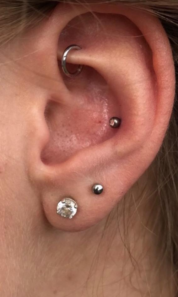 Which look is better; With a rook and tragus or rook with conch?