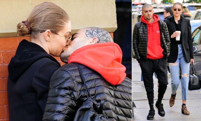 Zayn Malik and Gigi Hadid were spotted kissing and are reportedly back together. What's your reaction?
