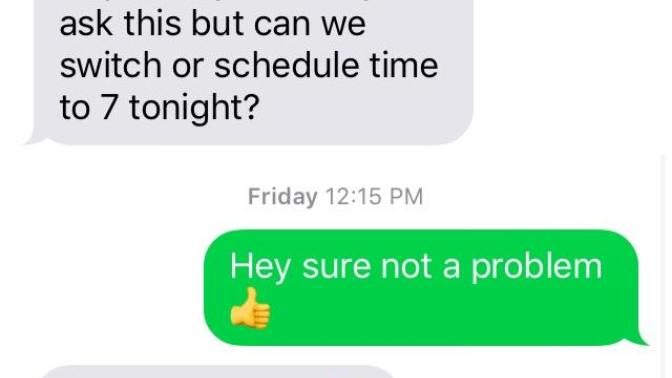 Do these texts from my personal trainer seem flirty? Pic included?