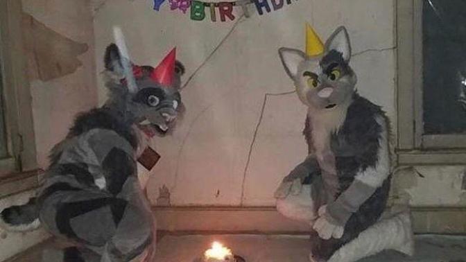 Your birthday is not for another few weeks, yet you find these two celebrating it now. What do you do?