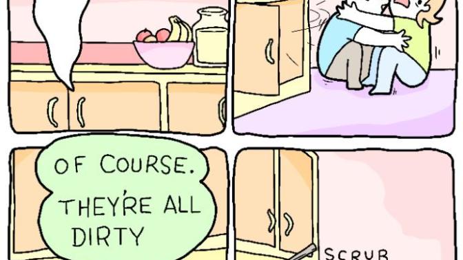 Do the ghosts in your house also wash your dishes for you?
