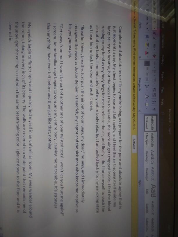 What do you think of my story so far (updated)?