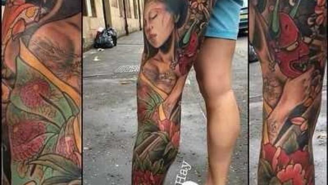 Is a leg tattoo sleeve attractive?
