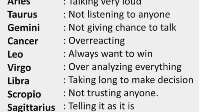 What your zodiac sign says about you?