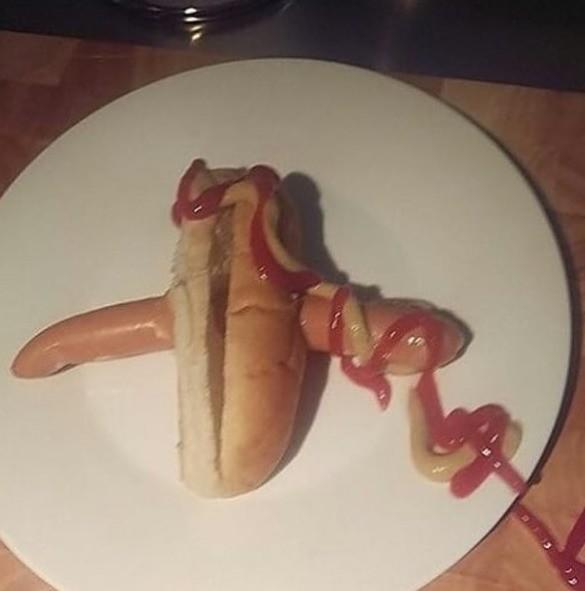 Did this person hotdog properly?