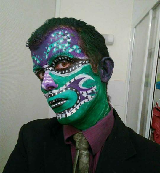 I painted my face. Do you like it? (see details)?
