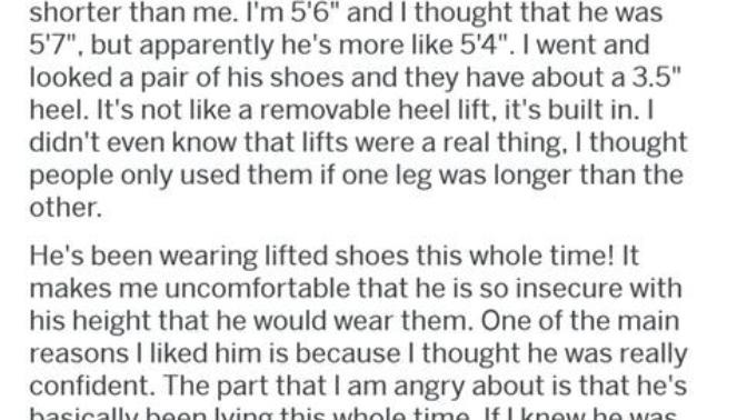 Why is it unacceptable for guys to wear lifts?