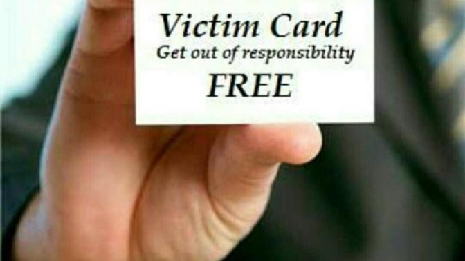 Why do women like to play victim?