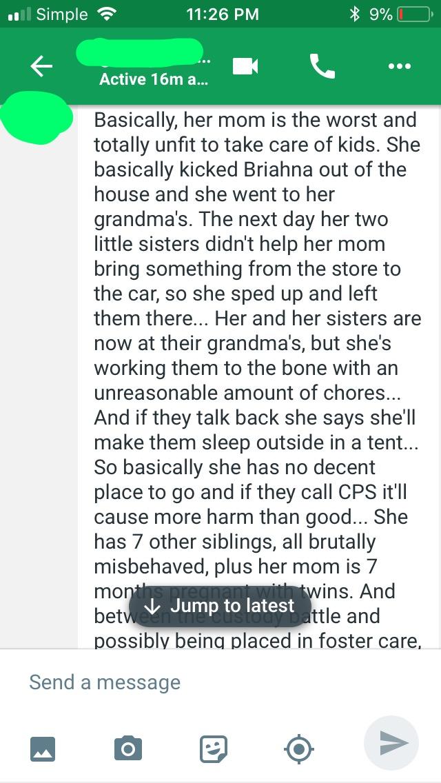 Is what my friends grandparents doing to her illegal? Is it child abuse? Should she call cps or will that only make it worse?