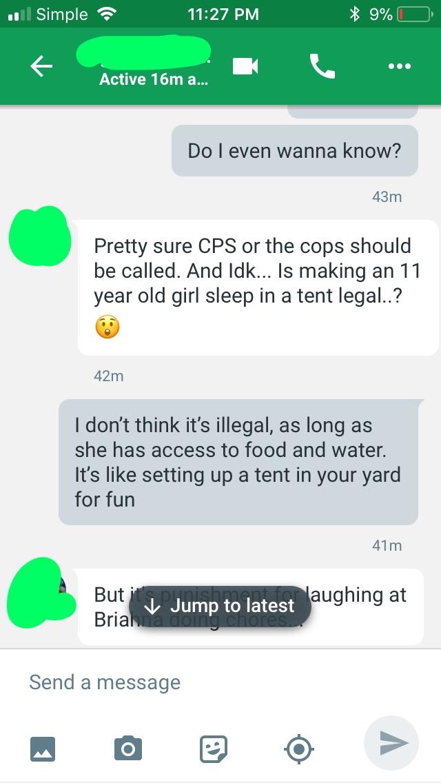 Is what my friends grandparents doing to her illegal? Is it child abuse? Should she call cps or will that only make it worse?