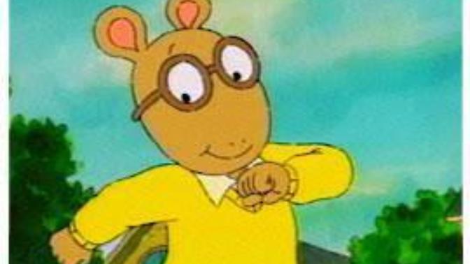 How does arthur's glasses stay on without ears or a nose?