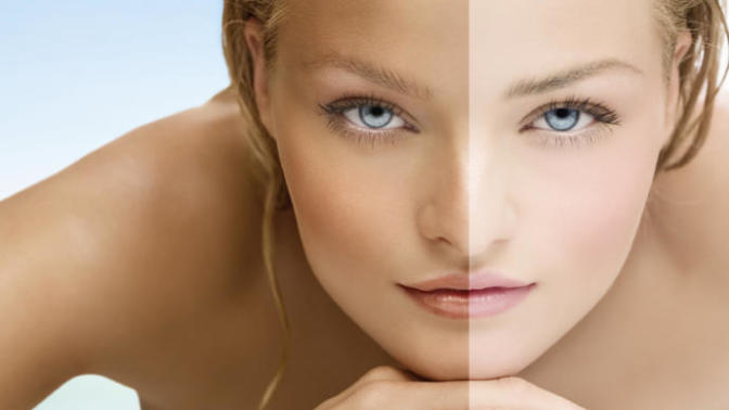 On this picture, do you prefer the slightly tanned side or the really pale side?