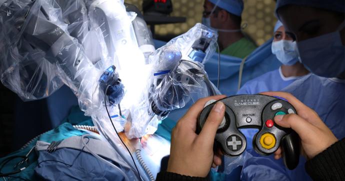 How would you feel if you had to get an operation and before they gassed you you saw the surgeon get out a GameCube controller?
