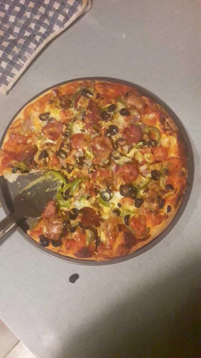Yummy tasty pizza?
