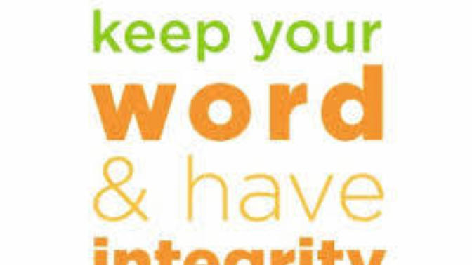 Do you stick to your words?