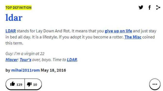Have you ever lay down and rot?