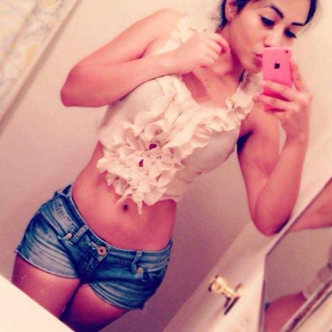 Does my dad hate me? He says I dress too slutty. the First girl his girlfriend 2nd pic is me. that what she wears daily. I wore that to and date?