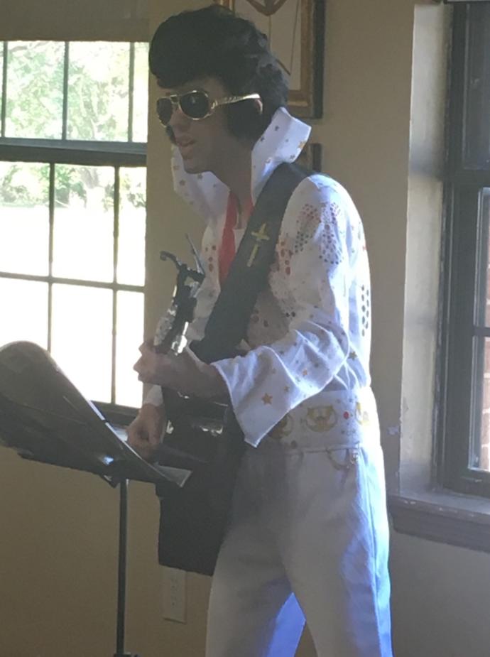 This is me as Elvis Presley performing at a nursing home!