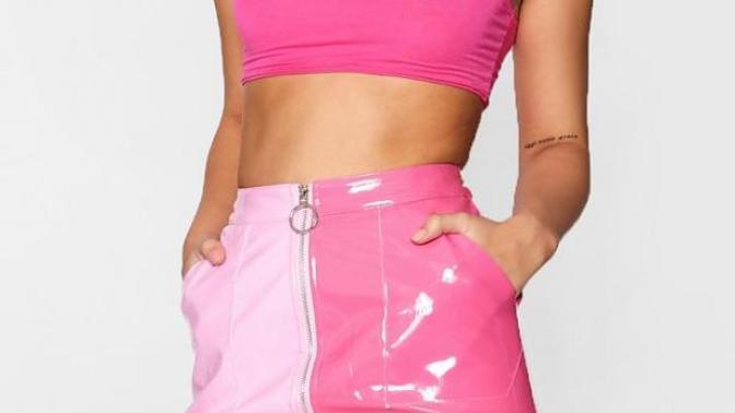 Which skirt for a festival I really like the pink querky one but I've bought both?