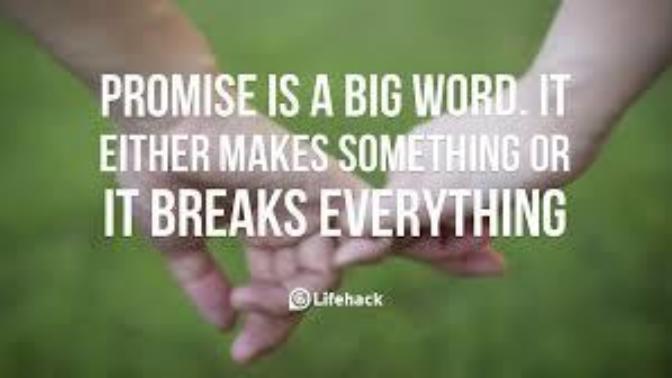 Do you hesitate to make promises?