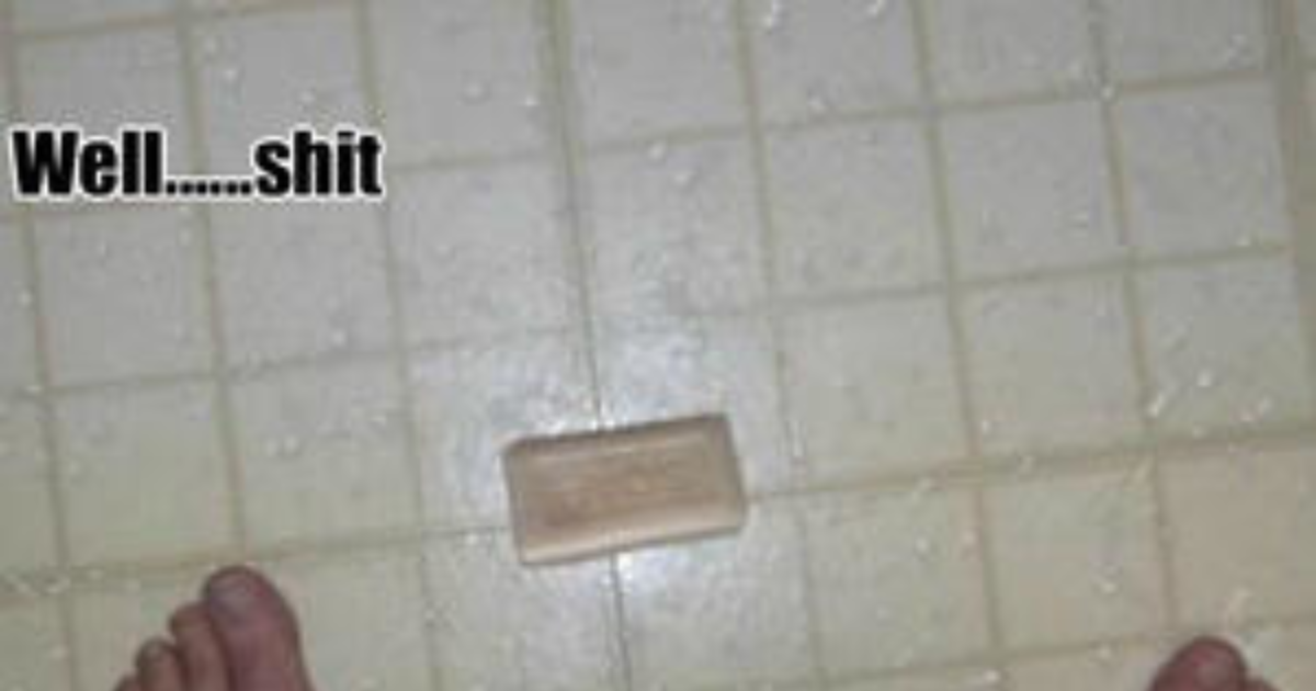 If you drop soap on the floor, is the floor clean or the soap dirty