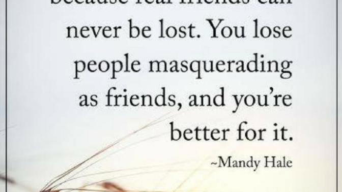 Have you ever lost a friend?