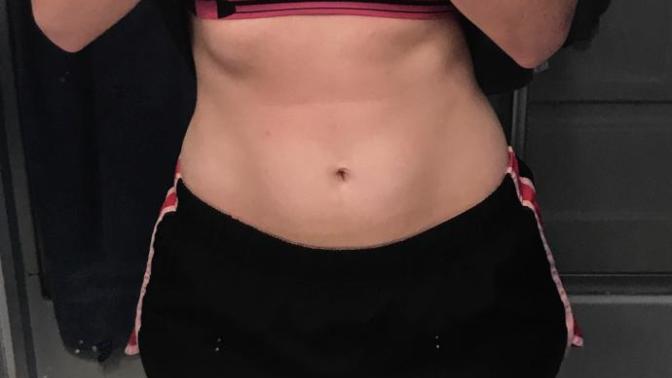 Does it look like I’m starting to develop abs?