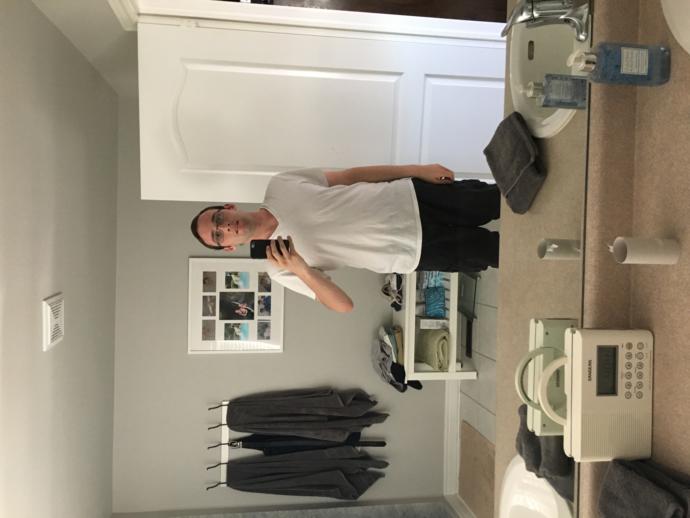 Is it weird to go around in public in just my white undershirt?